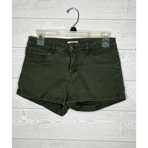 H & M olive green rolled cuff shorts midise Size 6